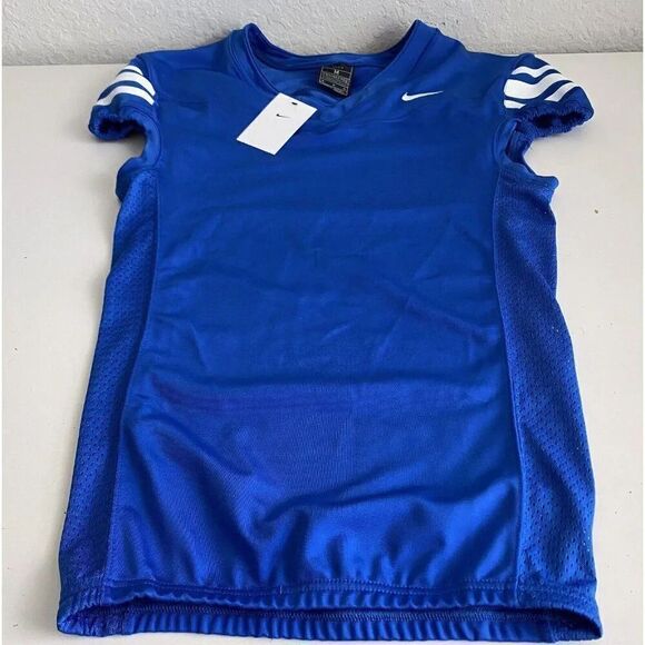 Nike Football Performance Jersey Mesh Vented CI3767-494 Royal Blue Men’s Sz M - Picture 1 of 11
